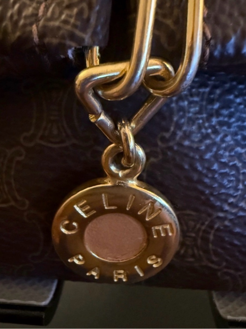 Vintage Celine Paris Macadam Monogram Coin Pouch with COA - Picture 9 of 12